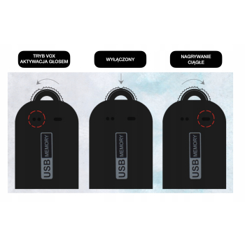 Dyktafon w pendrive MQ-C320 - podsłuch - memoq